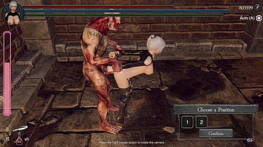 Orc monster fucks warrior's tight pussy and cums inside