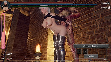 Orc monster fucks warrior's tight pussy and cums inside