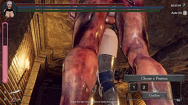 Orc monster fucks warrior's tight pussy and cums inside