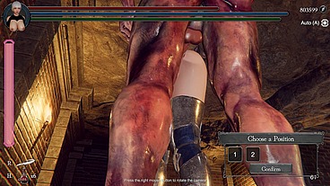 Orc monster fucks warrior's tight pussy and cums inside