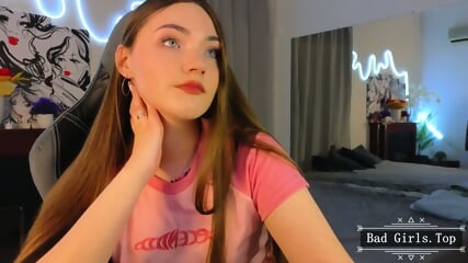 Very petite slim skinny long hair webcam teen