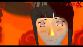 Naruto, Sakura, and Hinata Entwined in Steamy 3D Hentai Action