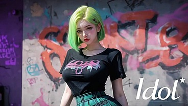 Informal Asian girl likes to suck in old clothes [AI]