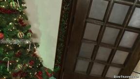 ”T-girl & hubby Double penetration fuck wifey”