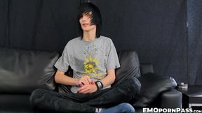 Leo Jones sinks his emo dick into a fleshlight to help him ejaculate
