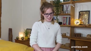 Ersties - Luna A spoils her lustful pussy with a hot dildo