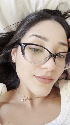 Close-up of woman with glasses