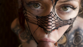 Felix x Mickey Mod // pov mask fetish wet &amp; messy bbc interracial blowjob