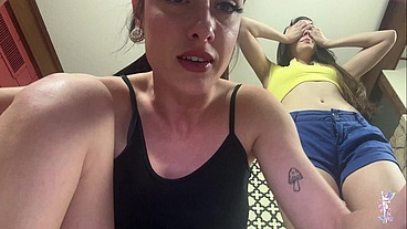 Ziva Fey - Tiny Little Bitches Teased And Devoured By Sexy Giant Brunettes