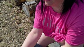 Ladylena Does Everything for a Drive-thru / Caught / Fuck / Blowjob / Outdoor