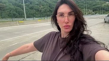Woman finds private moment in car backseat