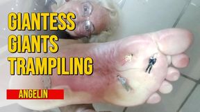 Giantess woman crushes tiny lovers with the soles of her feet (1)