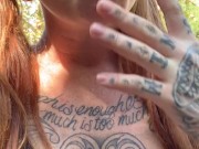 Horny Redhead Seductively Smokes