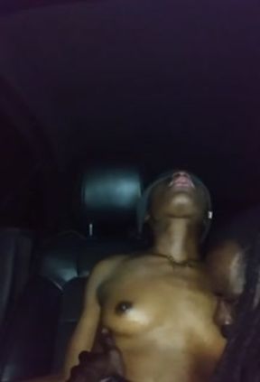 MY LIL DYKE HOMEGIRL THINKS SHE WANTS TO BE A BOY UNTIL SHE GOT HER TITS MANHANDLED BY A REAL MAN!!!