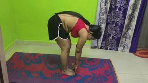 The Yoga Master Fucking Me Hard When I Was Work Out in the Morning Time