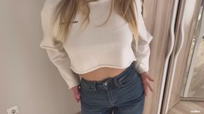 Young Student in Jeans Gets Ass Massage