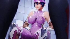 Monster cock Kiriko Overwatch sex parody