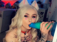 Fiery mature amateur busty blonde solo pussy toying