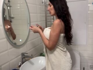 Shaking orgasm by my stepmom