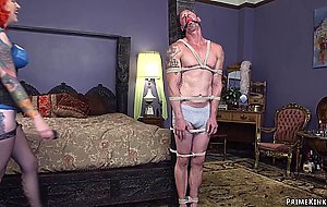 Monster tits femdom pegging man