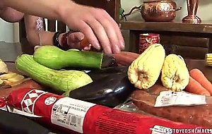 Sausage and vegetables for rochielle schaumann