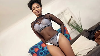 Slutty Black Fitness Model Pounded Rough In Amateur Couch Casting