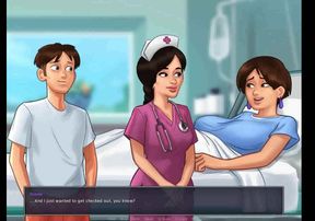 Summertime saga: guy can&#039;t get his dick hard for semen examination ep 161