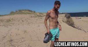 LecheLatinos.com - Sweet gay Alexis enjoys outdoor action with Mauri