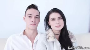 Nicole's Dark Slit Invaded by Giant Dong