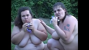 Large white ladies b. Bear and Tiger finger each other&#039_s pussies