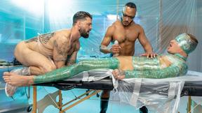 ”Dillon Diaz & Alpha Wolfe explodes huge to Isaac X's throat”