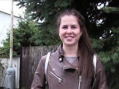 Russian tourist fucks big cock stranger in public