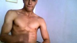 Hot Latin Omodel with a Big Cock Jerking Off