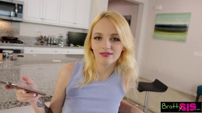 Stepbro Caught Jerking Off on the Sofa!