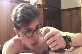Nerdy Arthur Joseph gets A giant sausage Surprise In His Guest room