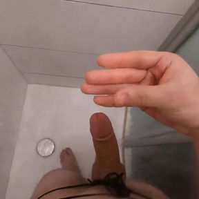 Ruined Orgasm in Shower after 1 week in Chastity