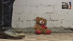 Teddy under my Cowboy Boots