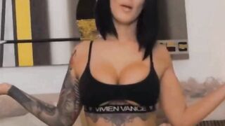 Busty Inked Hottie Fucks Her Pussy With Her Toy