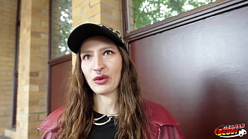 GERMAN SCOUT - Slim Ukrainian Girl Mari Moon accidentally cum in eye at Pick Up Casting Fuck in Berlin