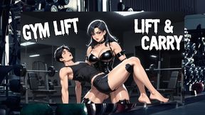 Late-Night Private Gym Multi-Hold Ride - Every Carry & Manhandle Strength Show, Weight Bench Straddle & Power-Controlled Deep Fuck