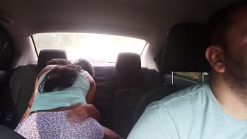 BekaGrey's Steamy Uber Ride: Brunette Latina Fucks in the Backseat