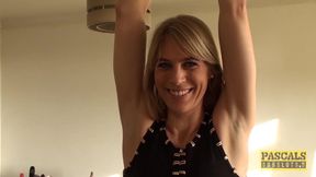 British MILF swallows jizz after savage cowgirl ride
