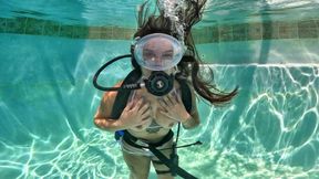 Aquaphilias- Bunny Fae- She Discovers ALL of the Underwater SCUBA Orgasms