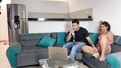 Mini skirt pijama girl rides her boss in deep doggystyle cum face