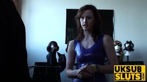 UKSubSluts com - Young chick thrives under dominant maledom's intense control