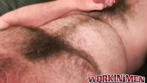 ”This dudes unshaved chest is in your face while he jerks off”