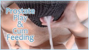 Femdom Cum Feeding - Edging, Milking And Prostate Play