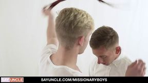 Big Dick Missionary Shoots Cum On Teen Boy