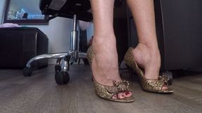 Fancy heel Veiny feet High arch DIPPING