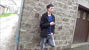 Femiante twink fucked by his friend in exhib cruising